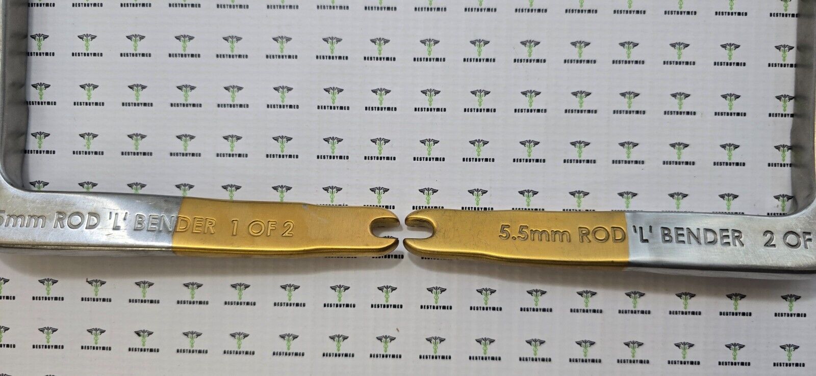 Zimmer Surgical Orthopedic 5.5mm Rod Bender Set of 2