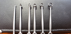 Fox Dermal Curettes Dermatology Set 1mm to 6mm of 6 Pcs Surgical Instruments