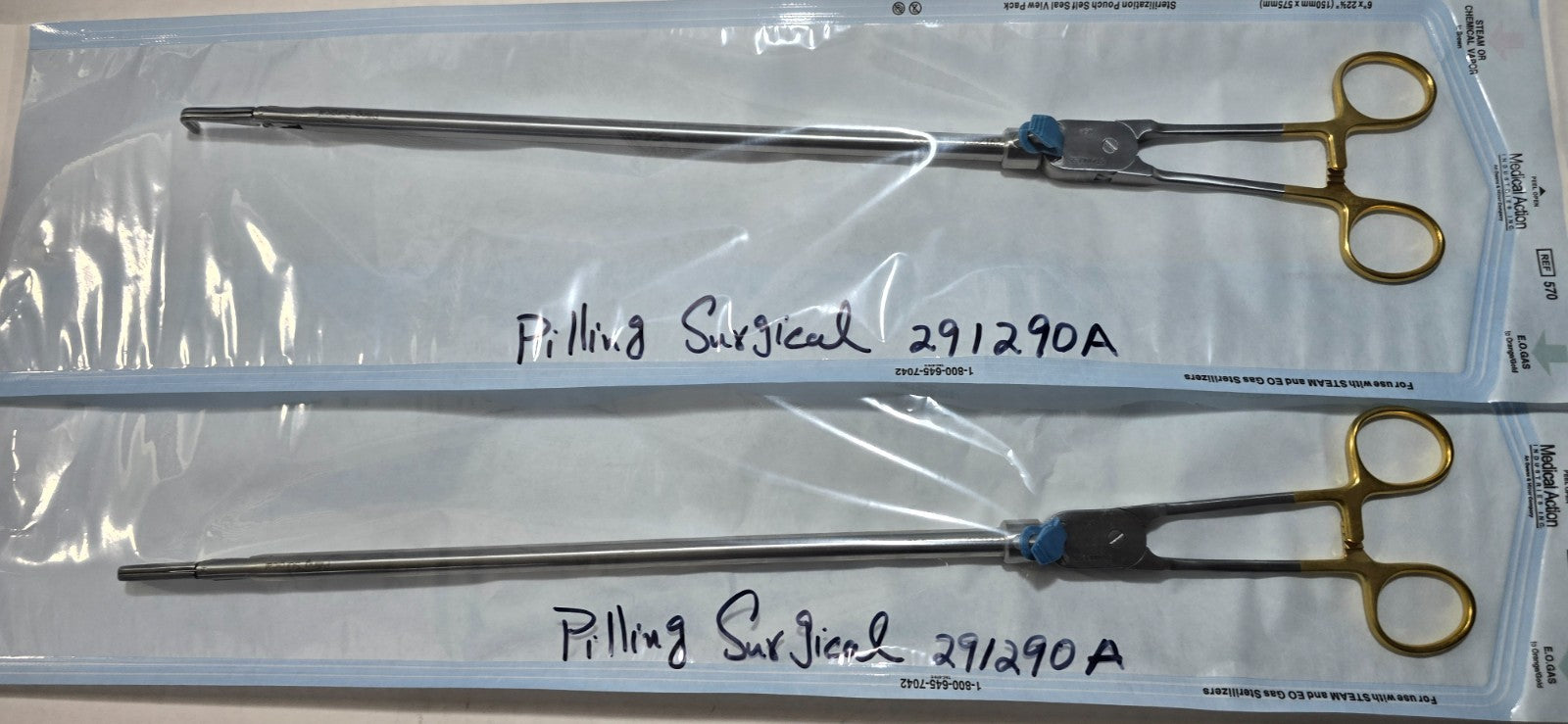 Pilling Surgical Landreneau Mixter Forceps Curved 30cm Ref: 291290A