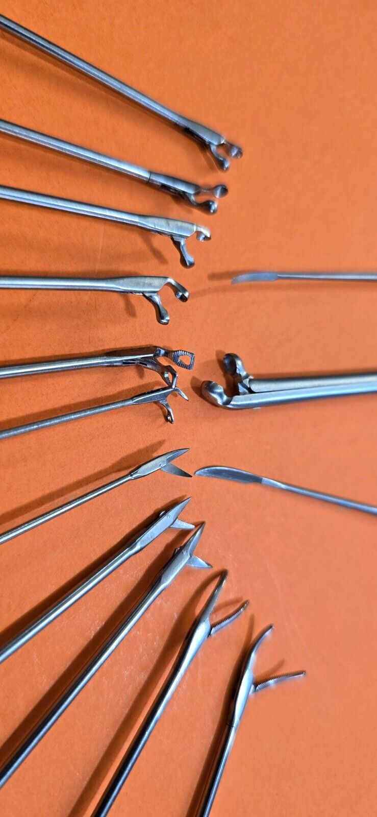 Karl Storz ,Pilling Surgical Laryngeal Instruments Set of 14-Pcs with Tray.