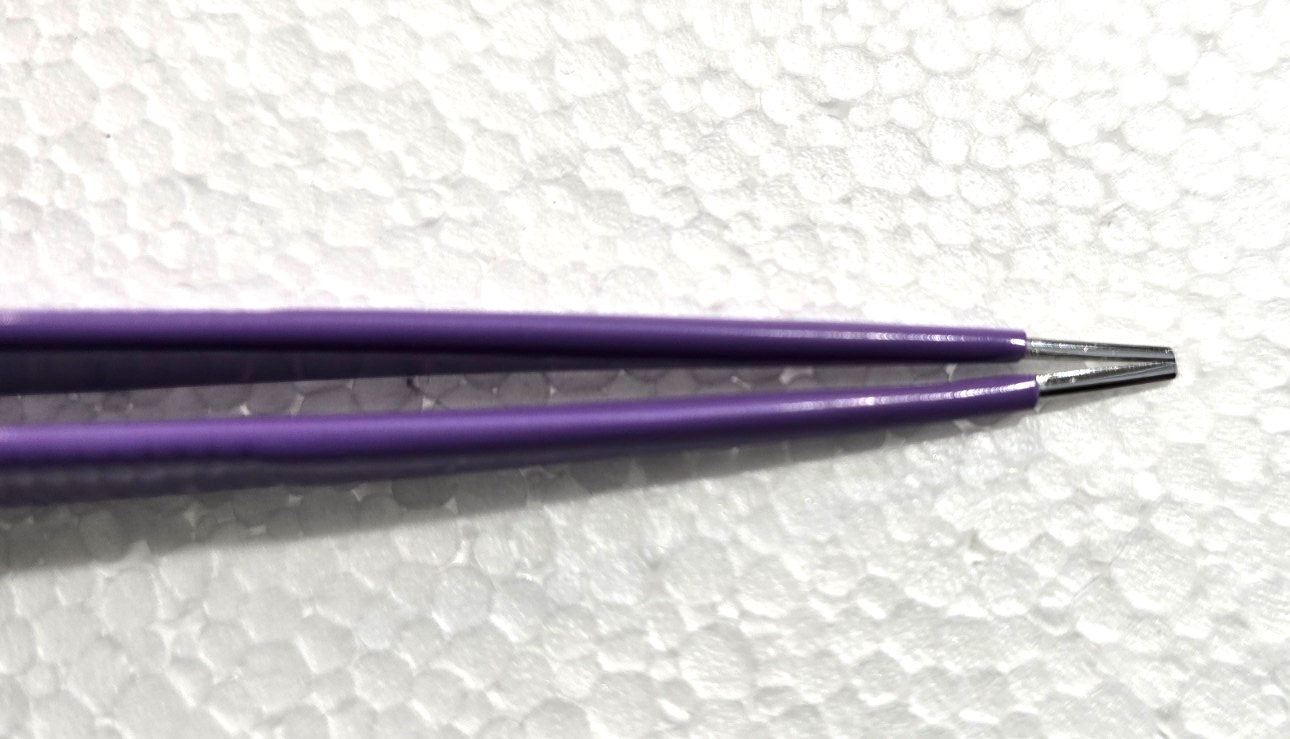 Turtle Surgical Bipolar Forceps 7" Purple Non Stick Tips with Bipolar Cable