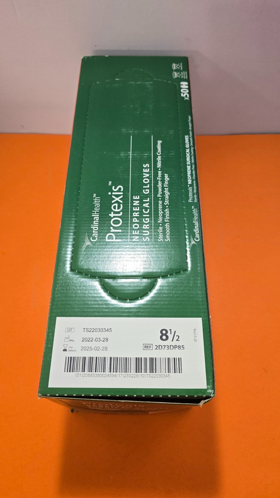 50-Pairs Cardinal Neoprene Surgical Glove REF: 2D73DP85 Surgical Gloves