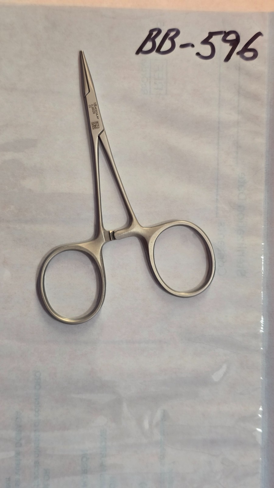 Aesculap BJ 002R Surgical  Needle Holder  3.5" plain jaws (BB-596)