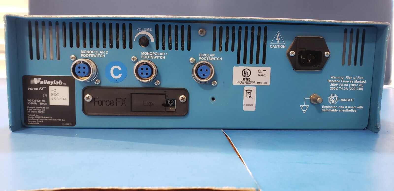 Valleylab Force FX C System with Bipolar & Monopolar Foot Switch