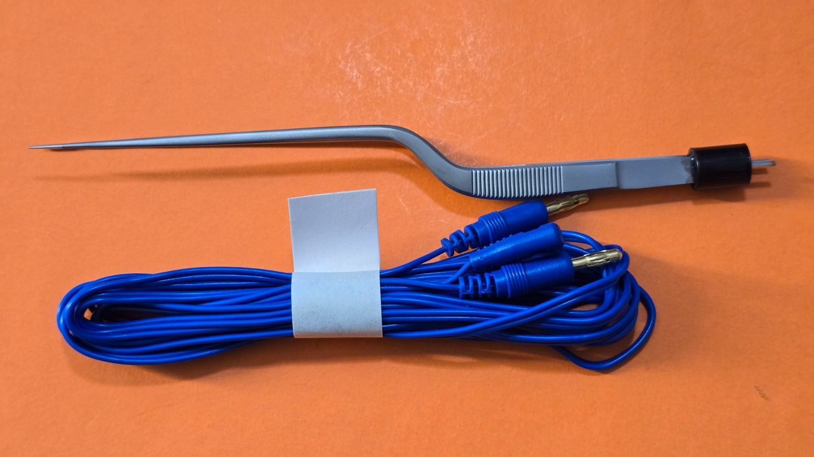 Turtle Bayonet Bipolar Forceps 8.5" Non Insulated with Bipolar Cord