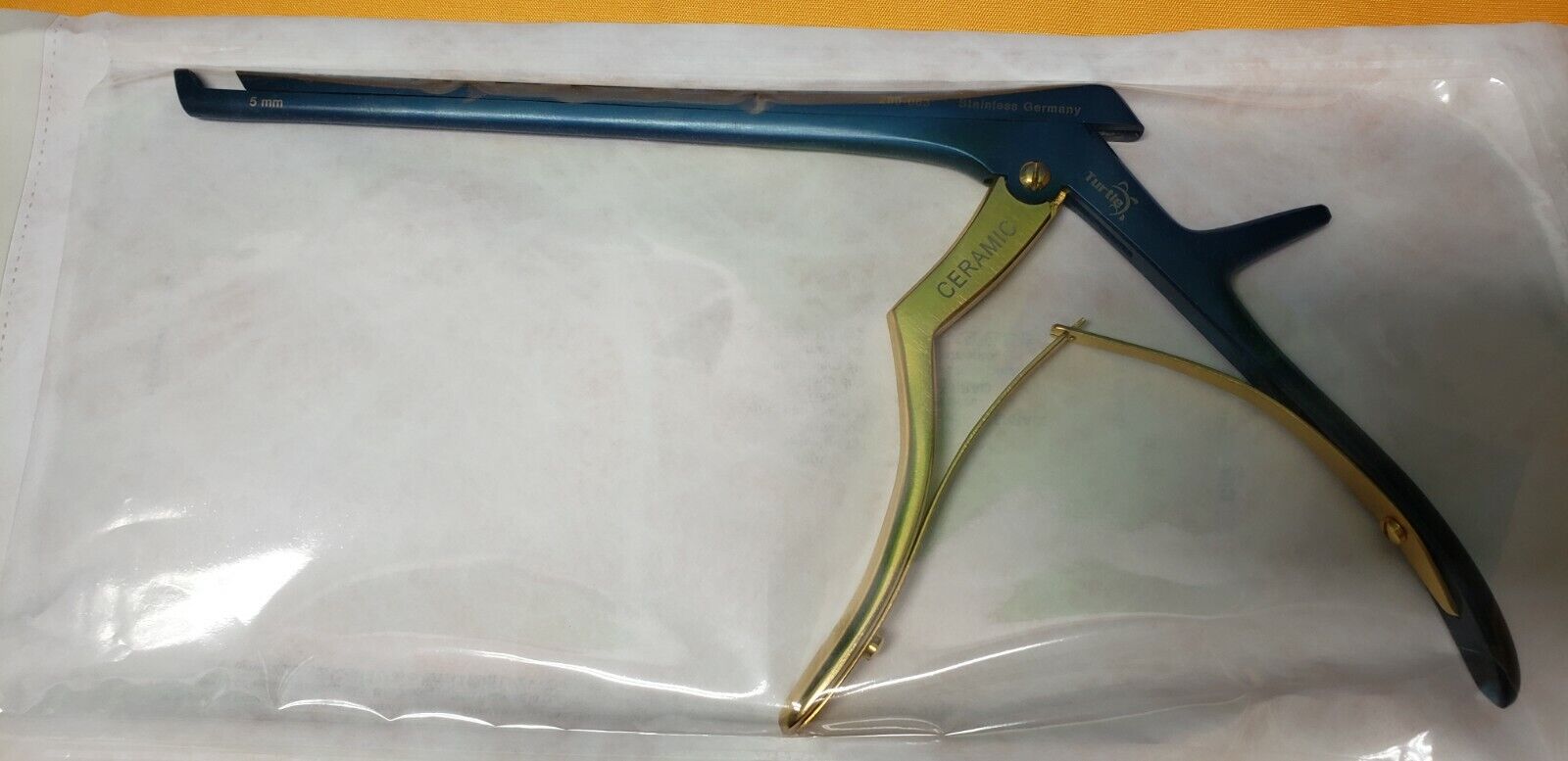 Kerrison Rongeurs 7" Shaft 5mm Up 40 Degree Ceramic Blue Coated Neuro/Spine