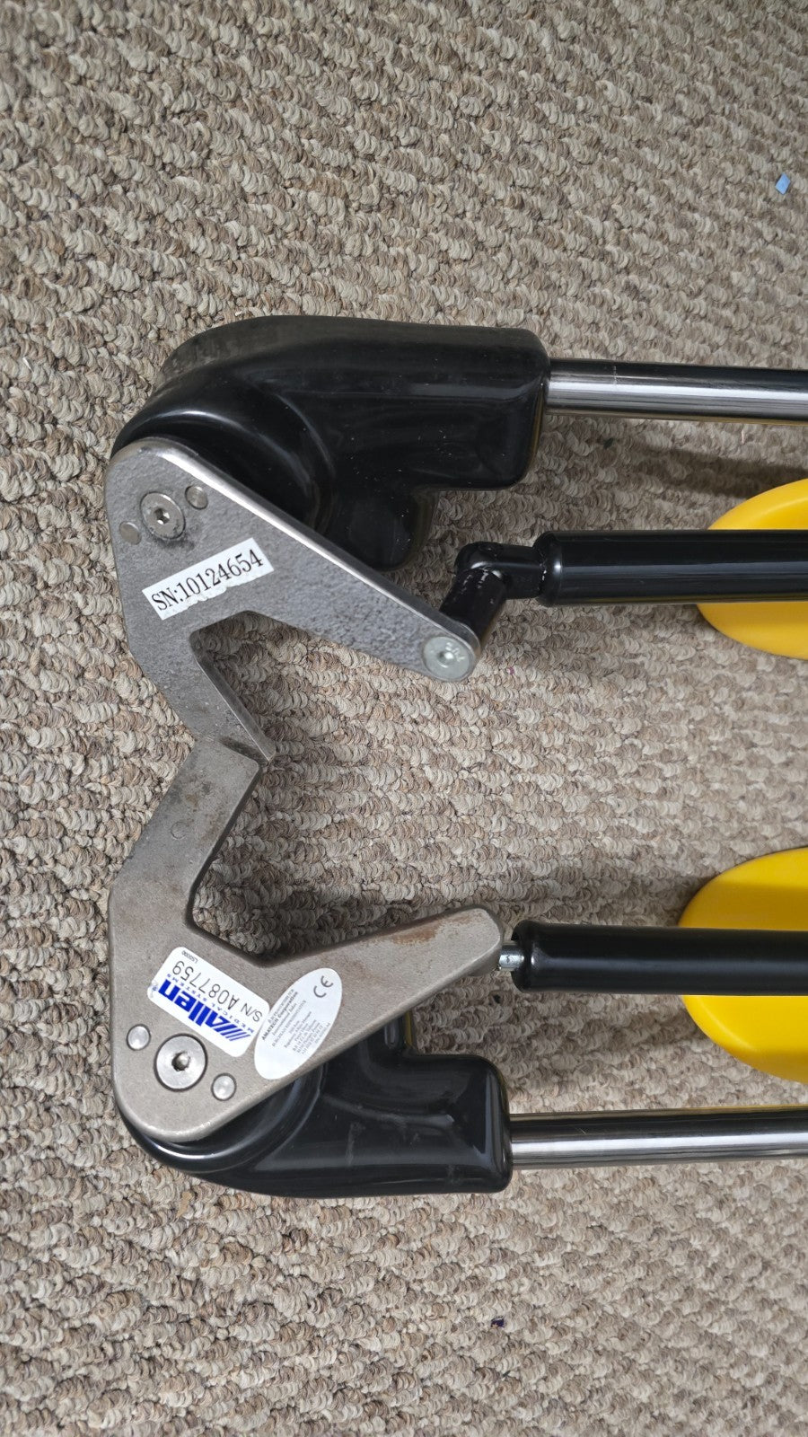 Allen Medical Yellowfins Stirrups With Lift assist Right & Left