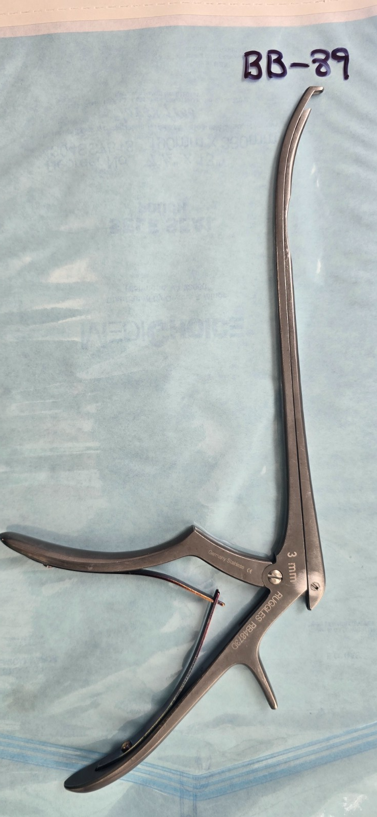 Ruggles Redmond RB4873D Stealth Kerrison Rongeurs 3mm Up 8" x40 Degree Angled