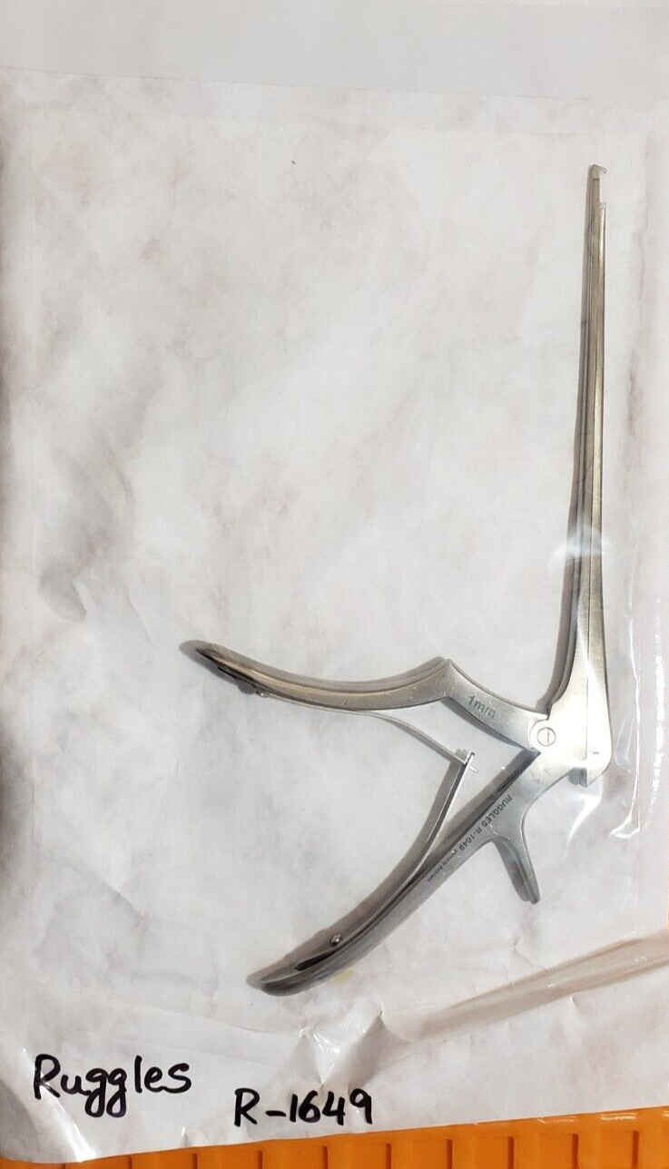 Ruggles R-1649 Orthopedic Kerrison Rongeurs 1mm Up 8" x40 Degree