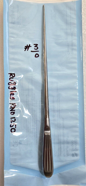 Ruggles RN1250 Surgical Neuro Spine Curette Size 3/0 Angle Down 12"