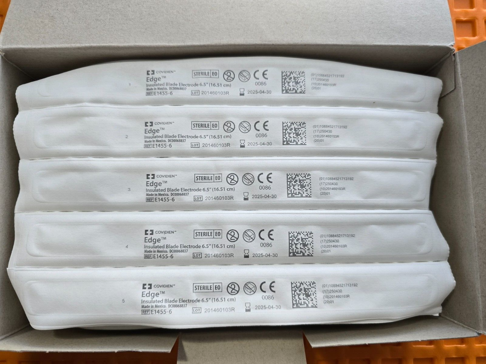 Valleylab Insulated Electrode 6.5" Box of 50 Sterile 2025