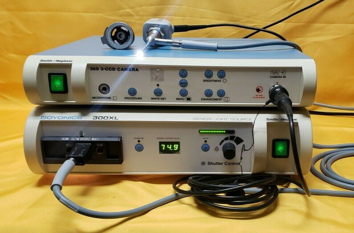 Smith&Nephew 460H Camera,3-CCD Processor,300XL Light Source, 2.7x30* Arthroscope