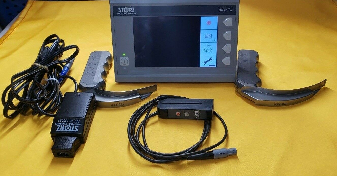 Karl Storz C-MAC System 8402XZ Monitor 8402X Module Laryngoscope Blades