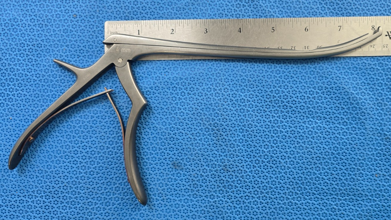 Ruggles Redmond RB4874D Stealth Kerrison Rongeurs 4mm Up 8" x40 Degree Angled