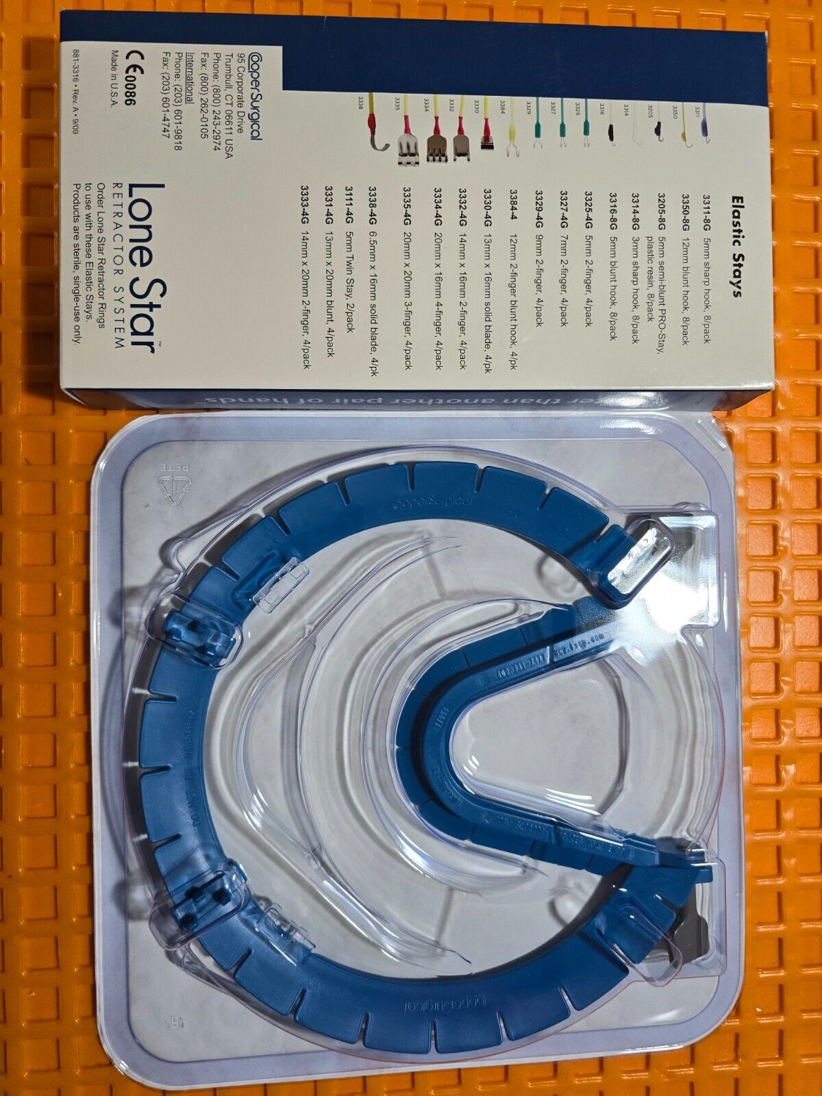 Cooper Surgical Lone Star Ring Retractor 28.3cm x 18.3cm with Elastic Stays