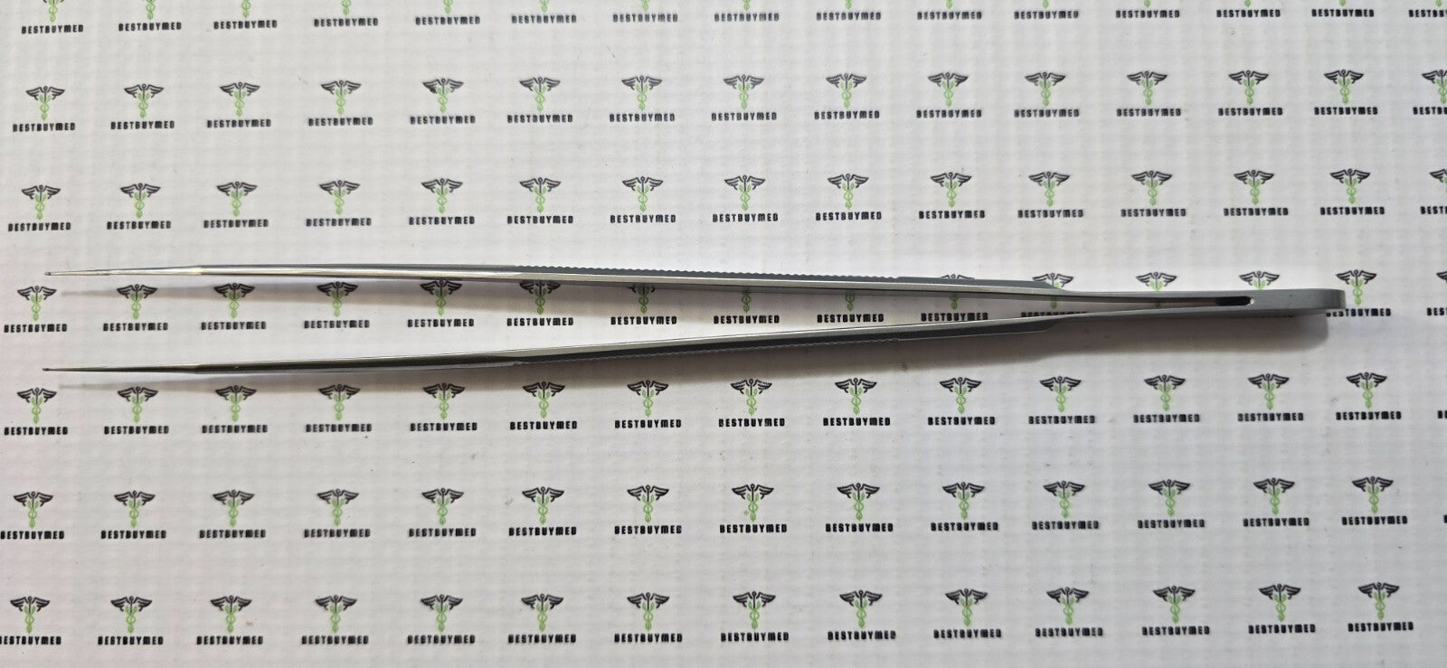 SCANLAN 4004-88R Surgical Micro Ring Forceps 8" Dimond dust 1.0mm straight