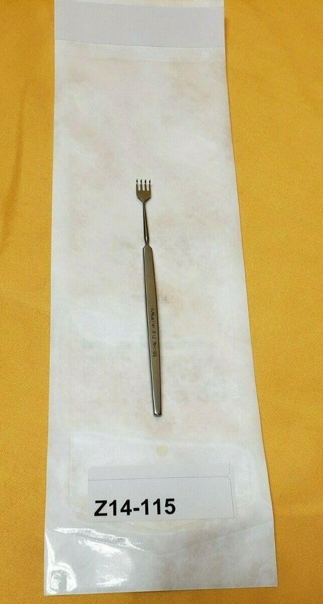 Ophthalmic Rake Retractor V.Mueller RH1165 RAKE Retractor 4 prongs Sharp Ophthalmic Instruments