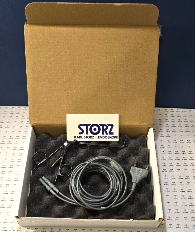 Karl Storz Surgical Bipolar Forceps Angle 25* with 847002 V Bipolar Cord