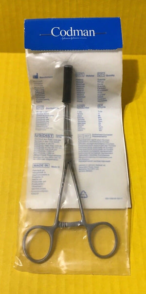 Codman Aortic Exclusion Clamp, Acute S-Shaped Jaw, 7.5" REF: 37-1120