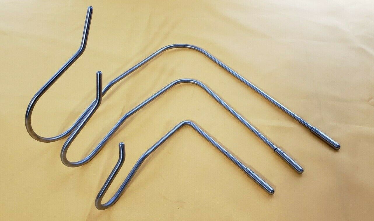 Mediflex Surgical Nathen Liver Retractor Set of 3 Small, Medium & Large