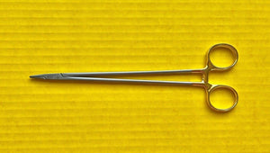 Aesculap Surgical Durogrip TC Needle Holder, Serrated Jaws, 8.25" REF: BM064R