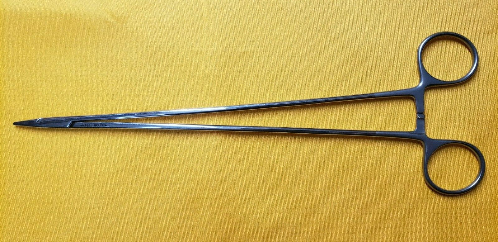 SCANLAN 6006-40 Surgical Diamond Dust Micro Needle Holder, Straight 10" 