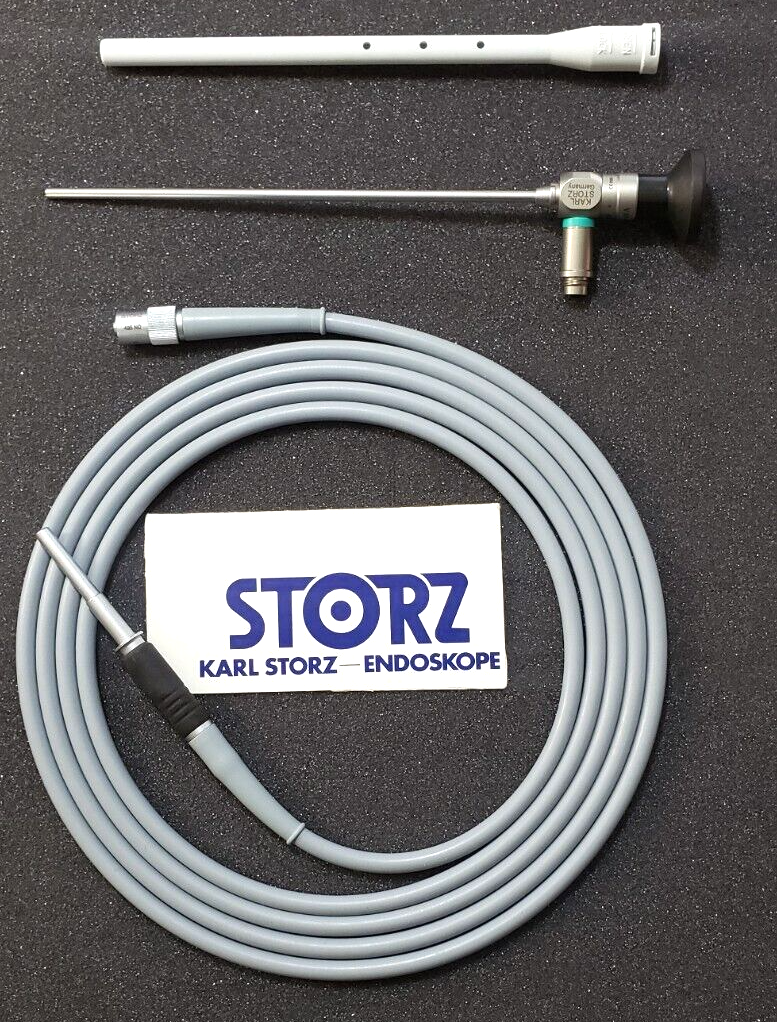Karl Storz 28731 AA Arthroscope 4mm x 0 Degree 18cm & 495ND Fiber Optic Cable
