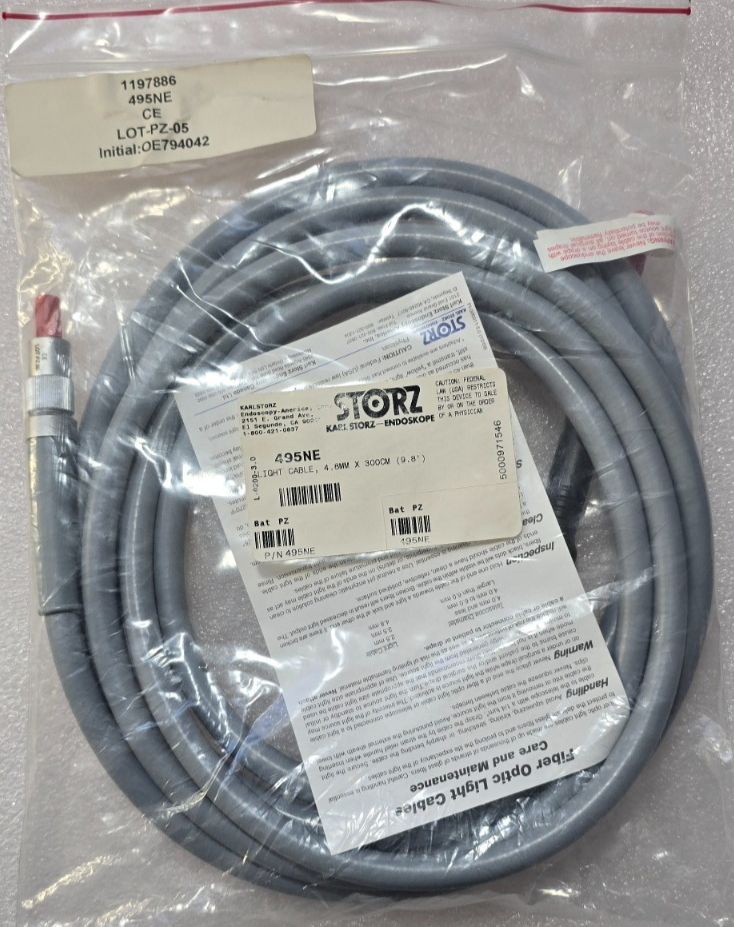Karl Storz 495 NE Fiber Optic Cable 4.8mm x 300cm Autoclave (NEW)