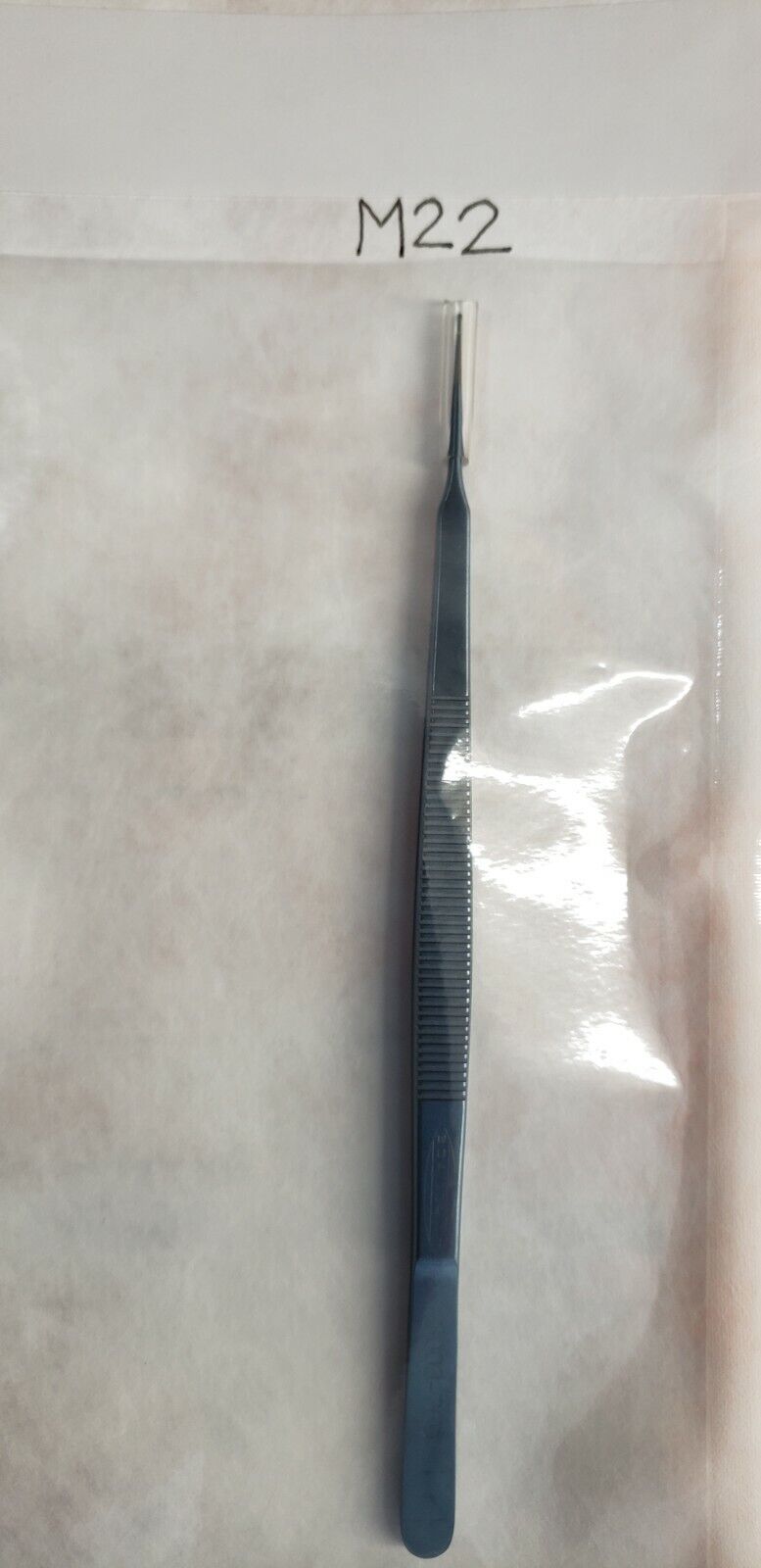 SCANLAN 3003-750 Surgical GERALD Forceps 7" Dimond dust 1.0mm straight Ring Tips