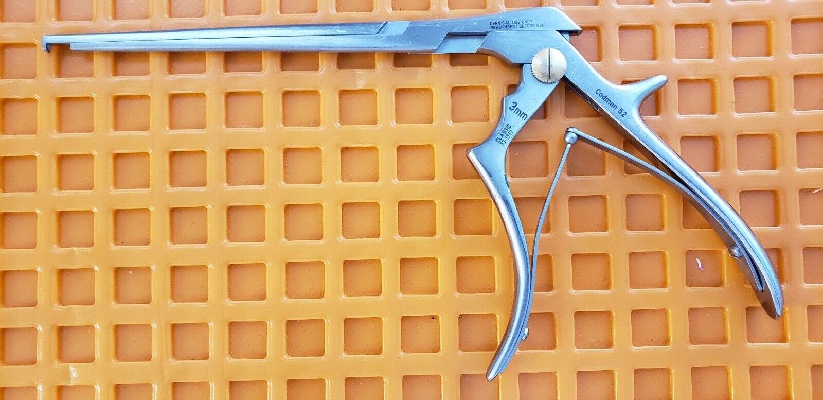 Codman 53-1517 Surgical Kerrison Rongeur 7" x 90 Degree 3mm down Bite