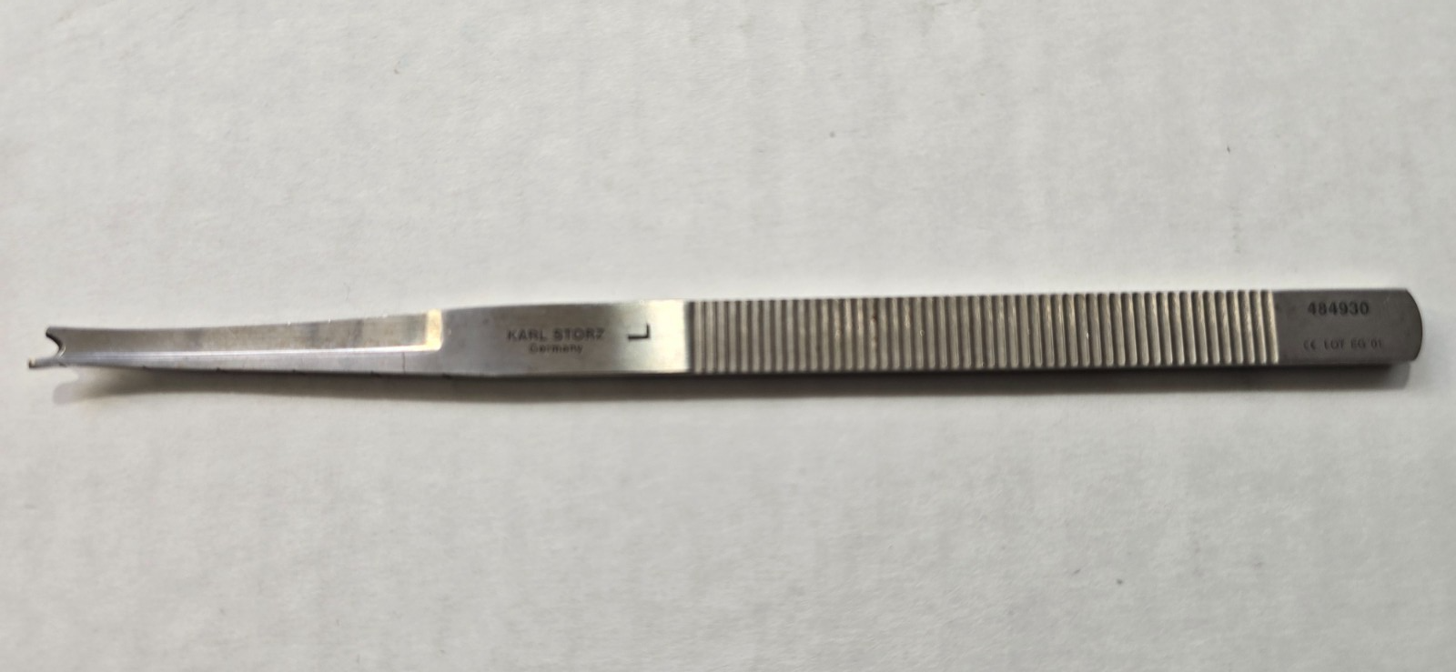 Karl Storz 48930 Surgical SILVER Osteotome 7" Single Guard Left Curved
