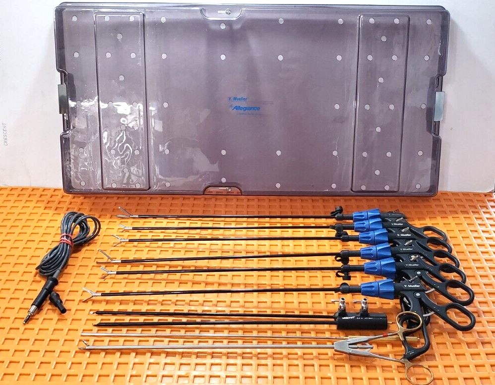 V.Mueller Laparoscopic Instrument 5mmx35cm Monopolar Instruments Set of 10