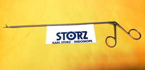 Karl Storz Surgical Micro Grasping Forceps, 5mm x 33cm, Serrated Jaws