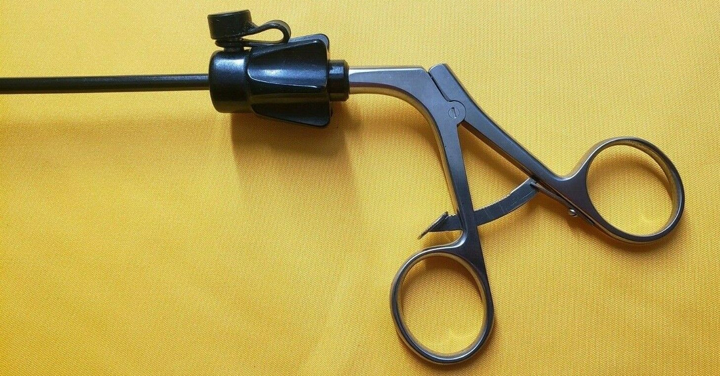 V. Mueller LA6504 Laparoscopic Debakey Forceps 5mm x 37cm Ratchet Handle
