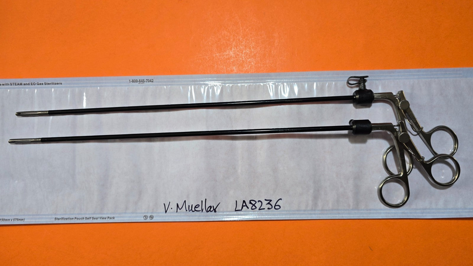 V. Mueller LA8236 Claw Grasping Forceps 5mm x 35cm Spring Handle