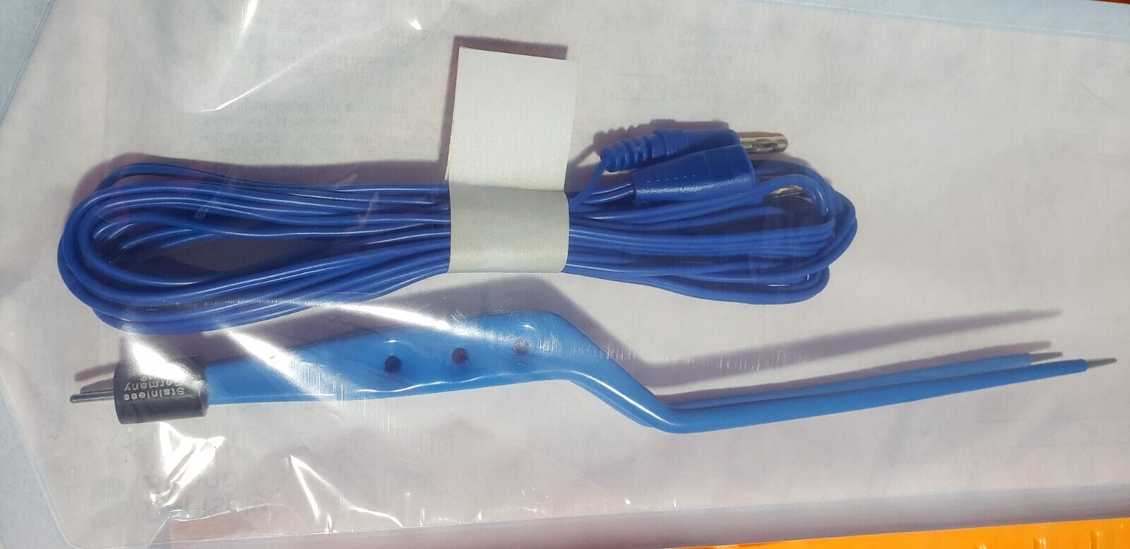 Turtle Surgical Bayonet Bipolar Forceps 9.5" Non Stick with Bipolar Cord