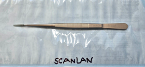 SCANLAN 4004-88R Surgical Micro Ring Forceps 8" Dimond dust 1.0mm straight