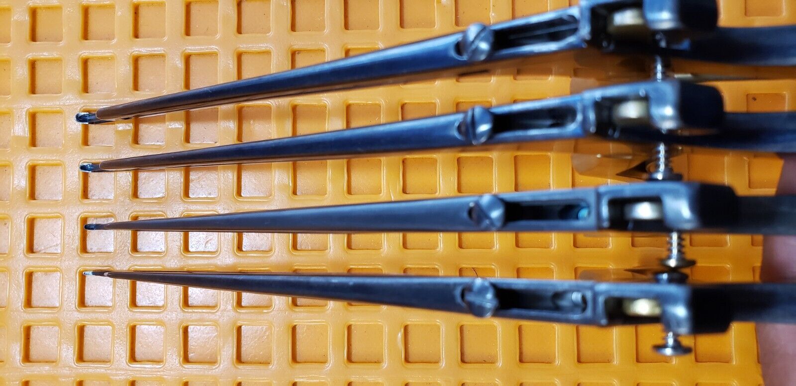 VIKON V801CTS Surgical Orthopedic Kerrison Rongeurs 1,2,3,4mm Set of 4 Black