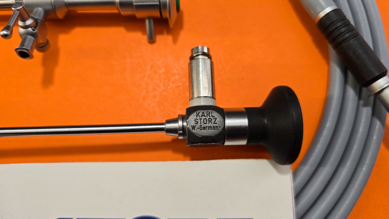 Karl Storz 7200E Arthroscope 4mm x 120* x18cm & Sheath ,495ND Fiber Optic Cable