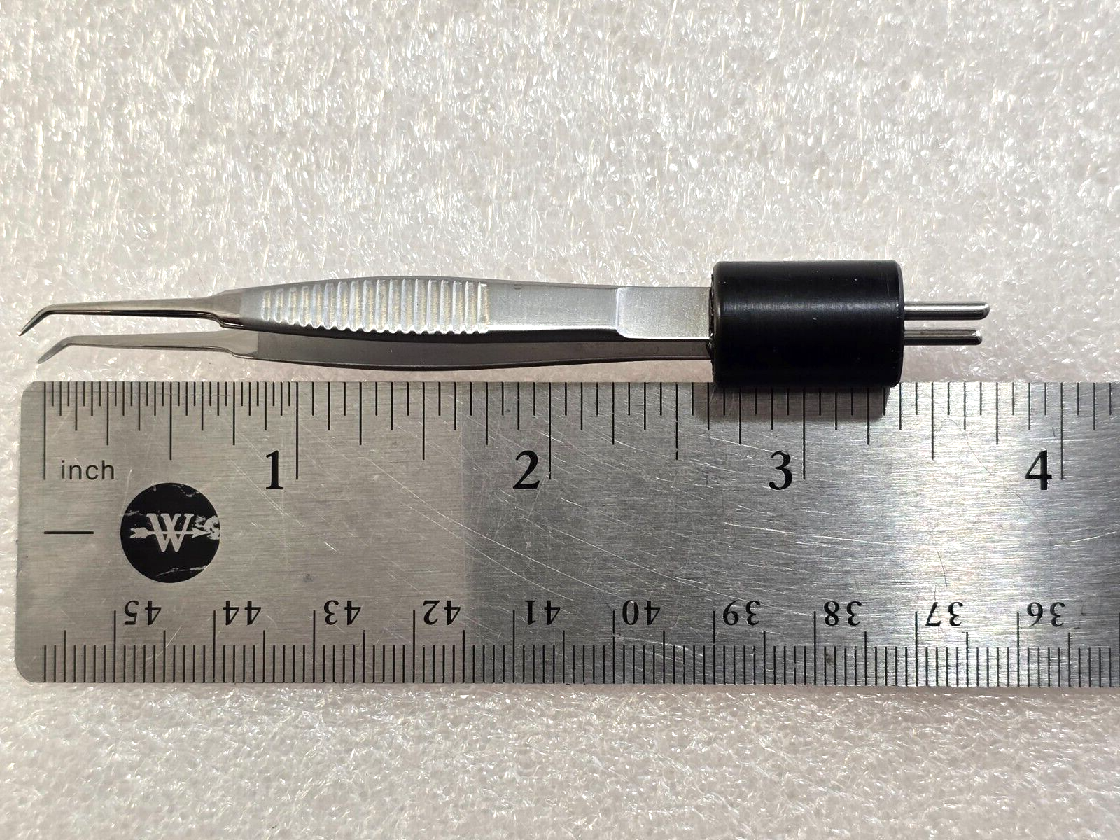 Turtle Surgical McPherson Bipolar Forceps 2.5" Angled Tip with Valleylab Cord