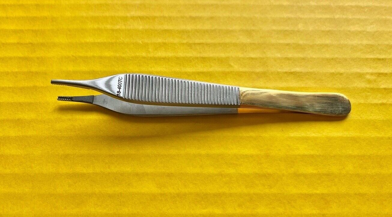 T/C Adson Brown Tissue Forceps, 4.75" REF: 18-400TC