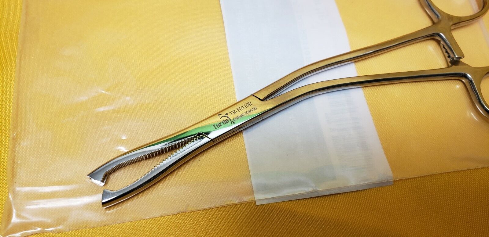 Turtle Dingman Cartilage Bone Clamp, 2x2 teeth 7.5" REF: TR-FR0110R