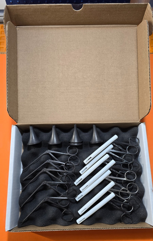 RICHARDS Surgical Ent Cannula Scissors, Forceps Coated Instruments Set of 20-Pcs