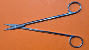 SCANLAN 7007-217 Surgical  Facelift Scissors 7 " Narrow Blades Straight