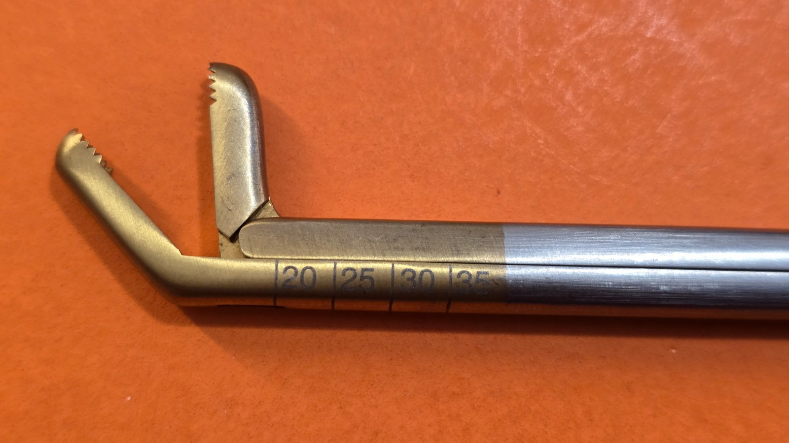 K Medic KM 84-9018 Orthopedic Rongeurs 13" shaft 5.0mm Up Angle Graduated