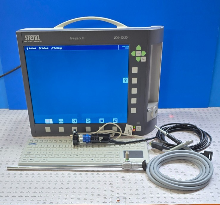 Karl Storz tele Pack X 20045020 Video Camera System W- Scope, Fiber Optic 495NE