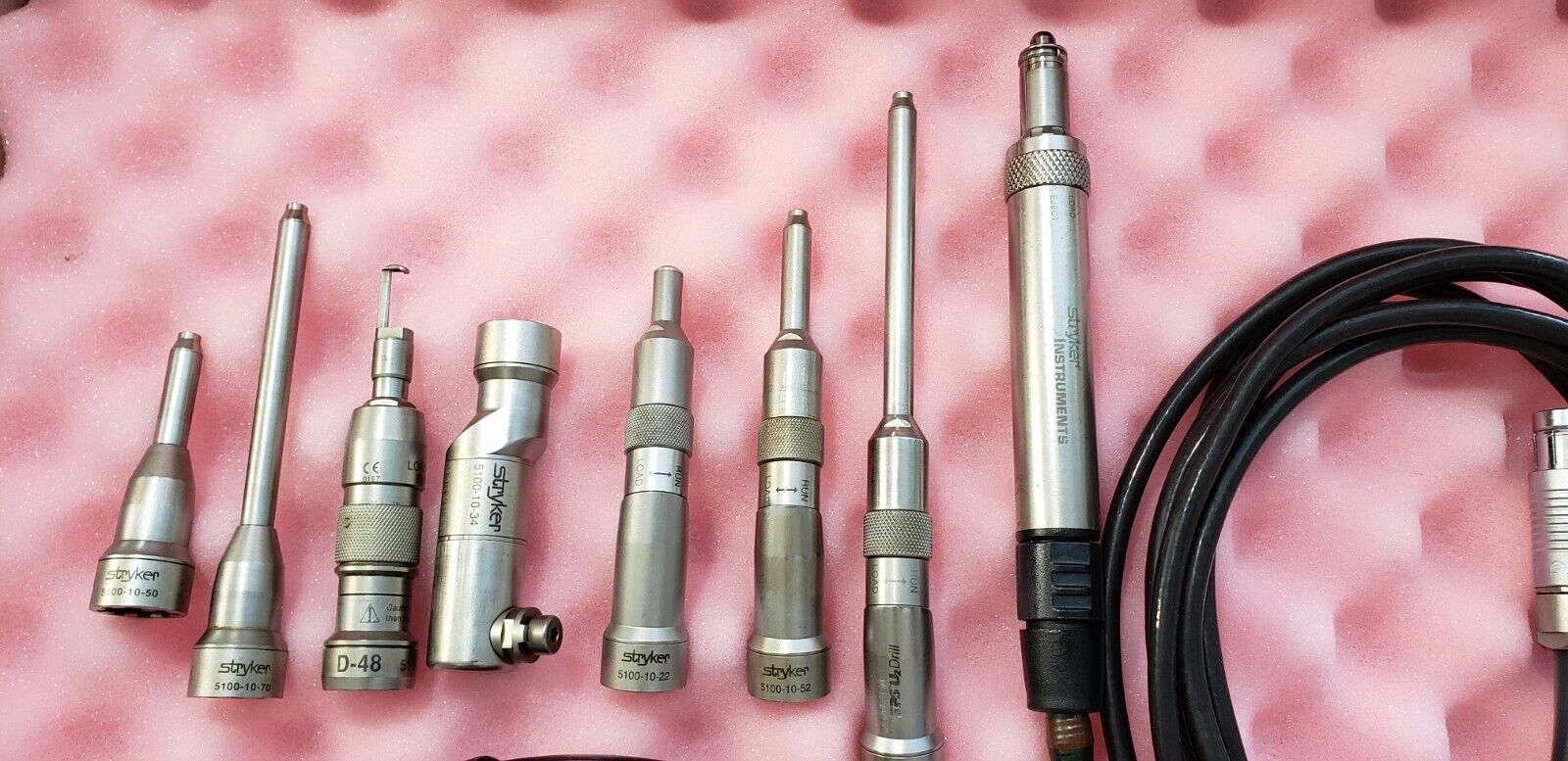 Stryker 5100-100 TPS U2 Drill 5100-010-060 Perforator Chuck 7-Attachments &Cable