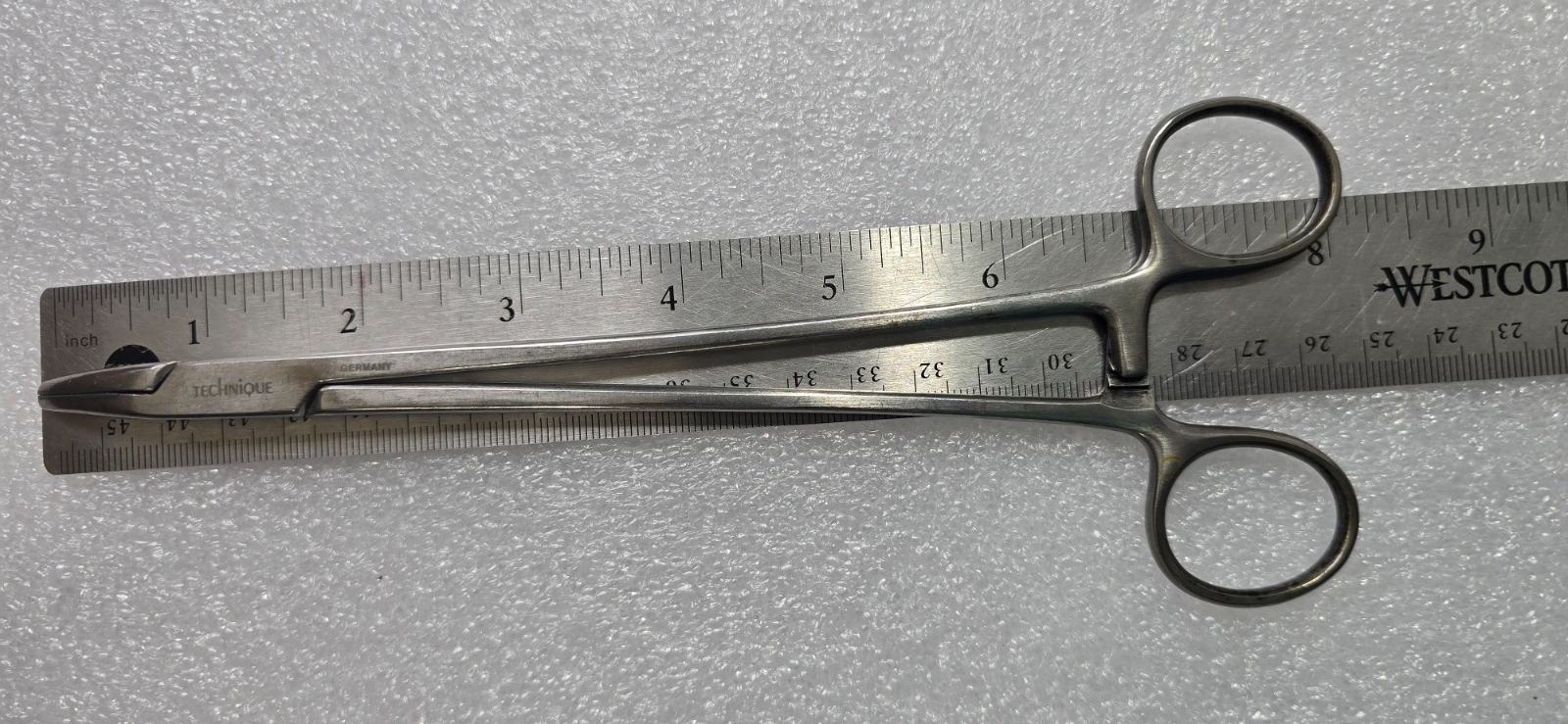 Pilling 34-3020 Surgical Needle Holder  8" Carbide Jaws Curved