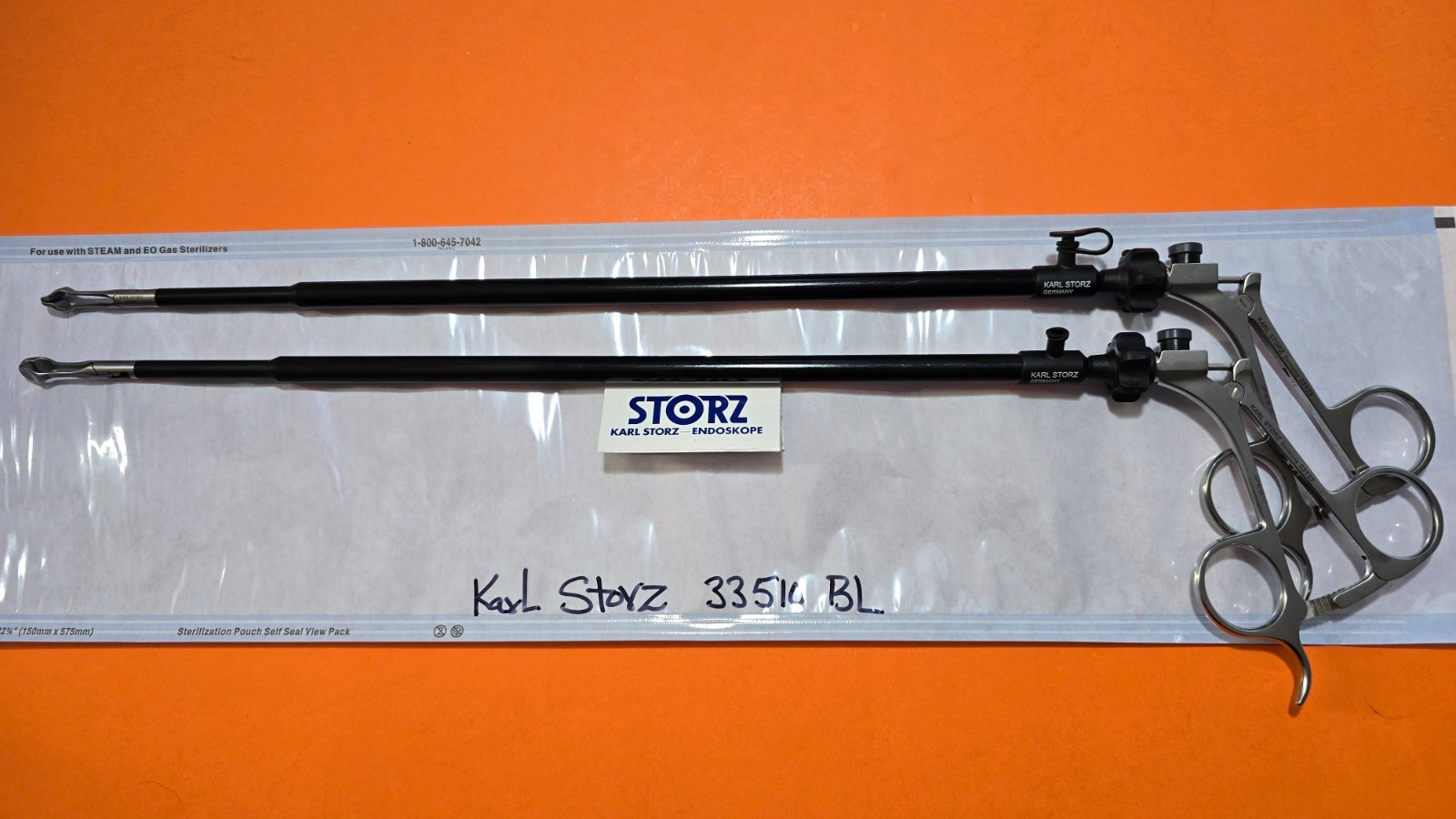 Karl Storz 33510 BL Babcock Forceps 10mm x 36cm Ratchet Handle 33133