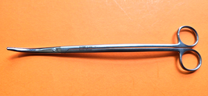 W.LORENZ Surgical Satinsky Vascular Scissors 9 1/2" Curved Shanks & Curved Tips